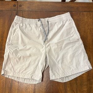 Bonobos Mens M Anywhere Shorts 7" Inseam Gray Drawstring E-Waist Pockets